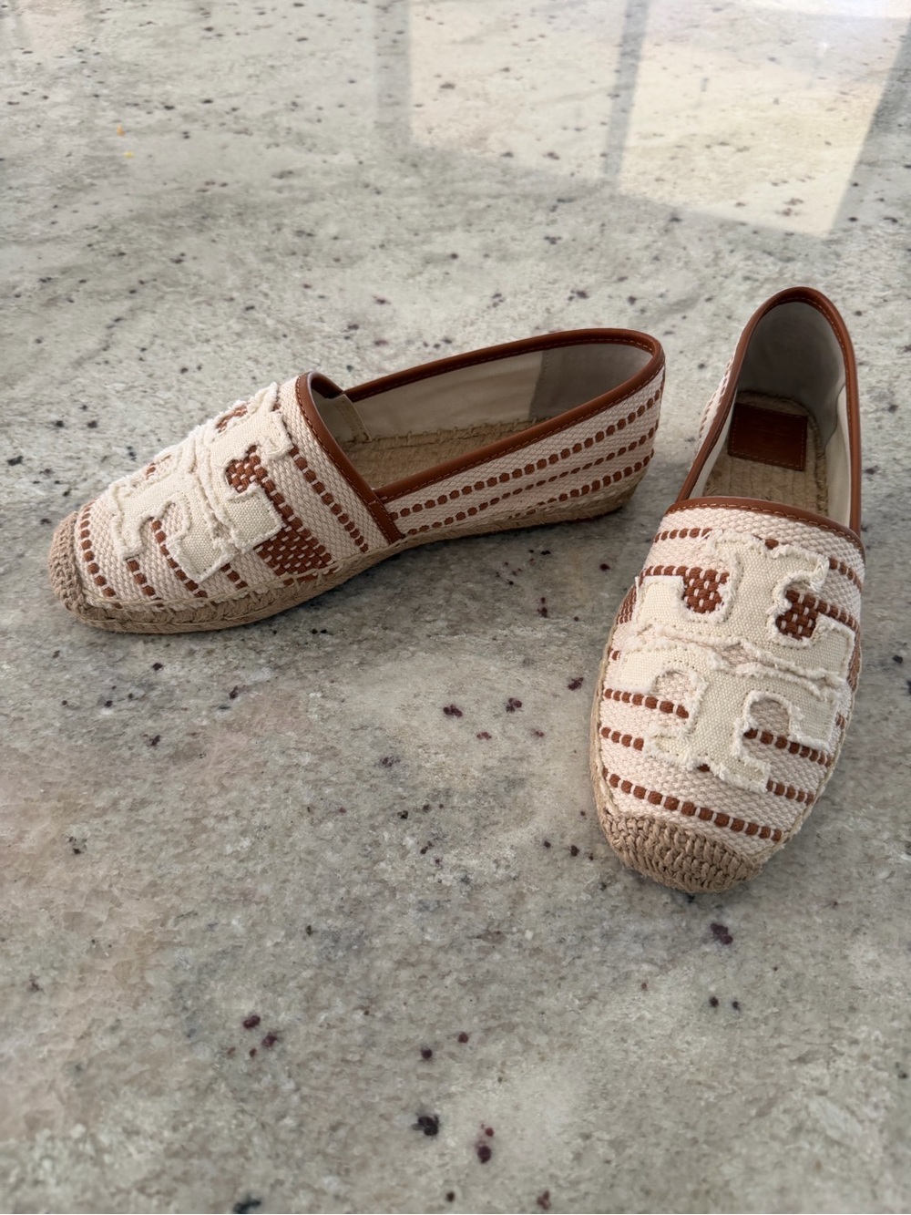 Tory Burch Natural and Tan Espadrille Flats - Picture 6 of 10